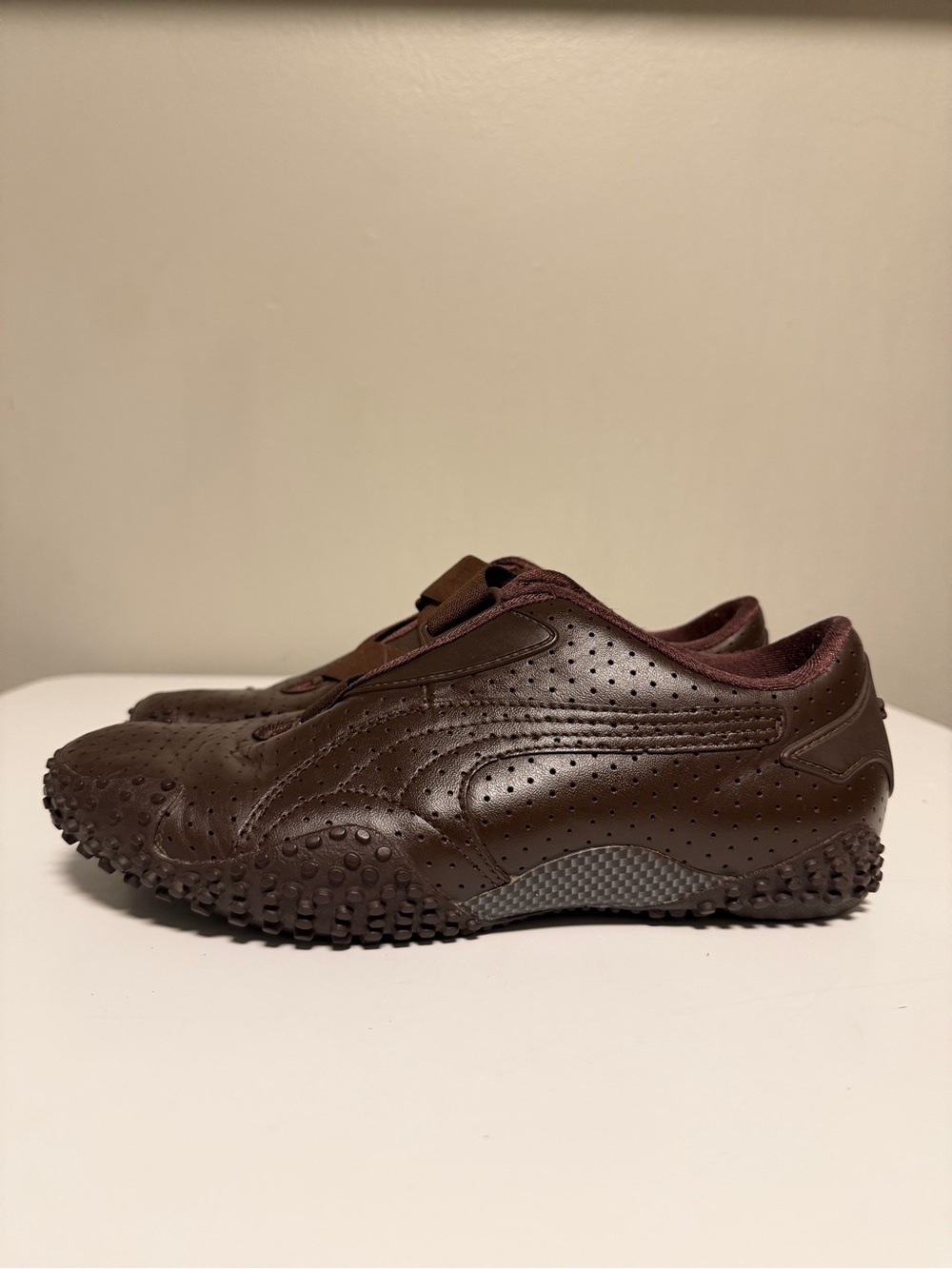 Vintage Puma Mostro Chocolate Brown Riding Shoes Men’s US 6 UK 5 EU 38
